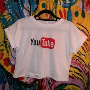 Cropped YouTube Tee
